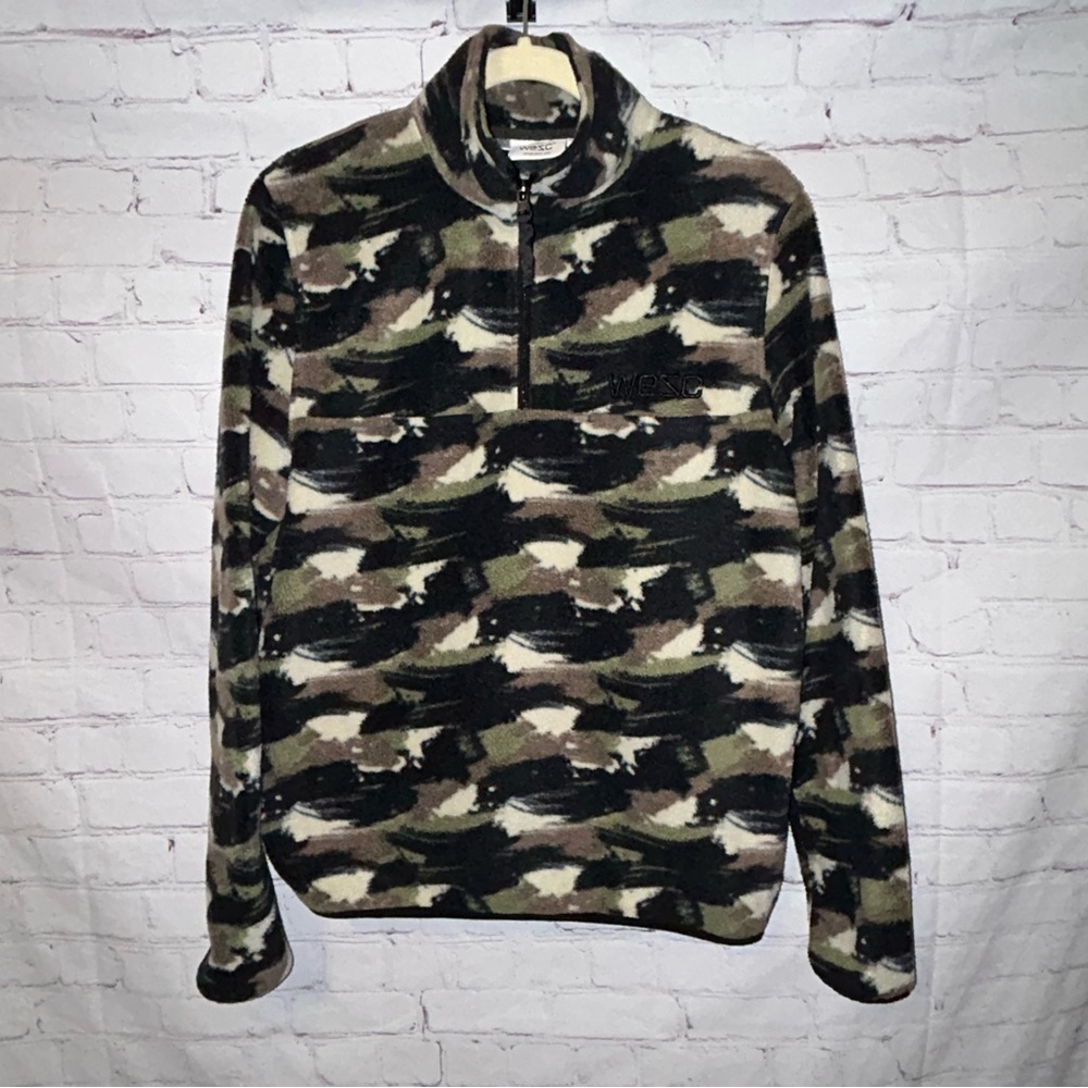 Conspiracy by WESC 1/4 zip fleece pullover men’s size S/women’s size M
